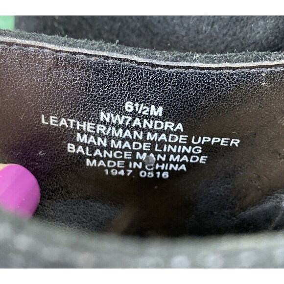 Nine West 'Andra' US 6.5M black suede open toe high heels shoes sexy slip ons - Picture 5 of 11